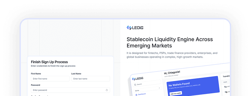 Ledig platform dashboard